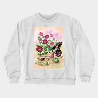 August 19th birthday flower Crewneck Sweatshirt